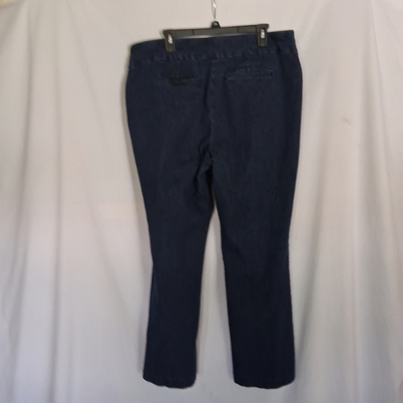 Womans Dark Blue Denim Pants - Picture 4 of 6
